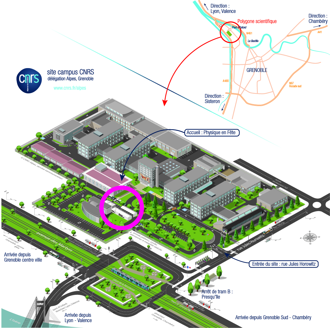Plan D'accès - Inscription CNRS